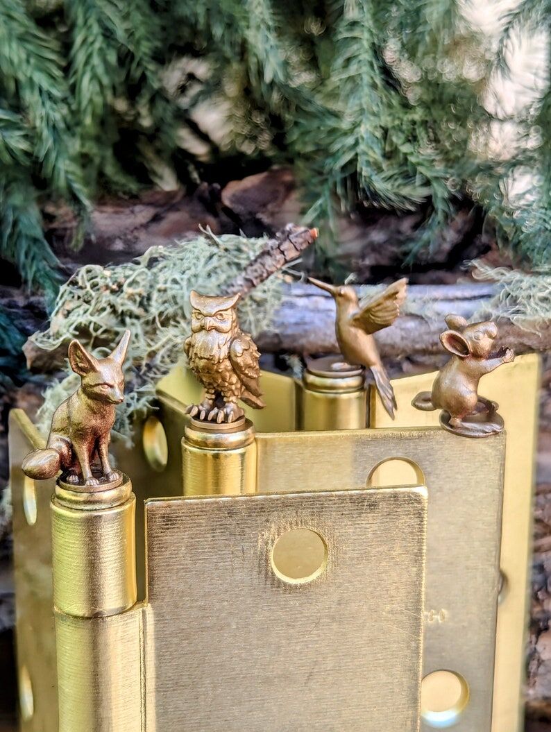 Hinge Head Forest Friends Bundle Set | Jerboa Mouse Owl Hummingbird Fox | 4 Per Set